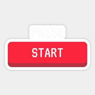 Press Start Sticker